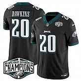 Men's Philadelphia Eagles #20 Brian Dawkins Black 2024 NFC East Champions F.U.S.E. Vapor Untouchable Limited Stitched Jersey,baseball caps,new era cap wholesale,wholesale hats